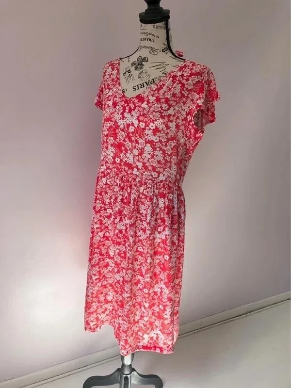🌺 Red floral dress – In Extenso – Size 40 – Very good condition – photo 11